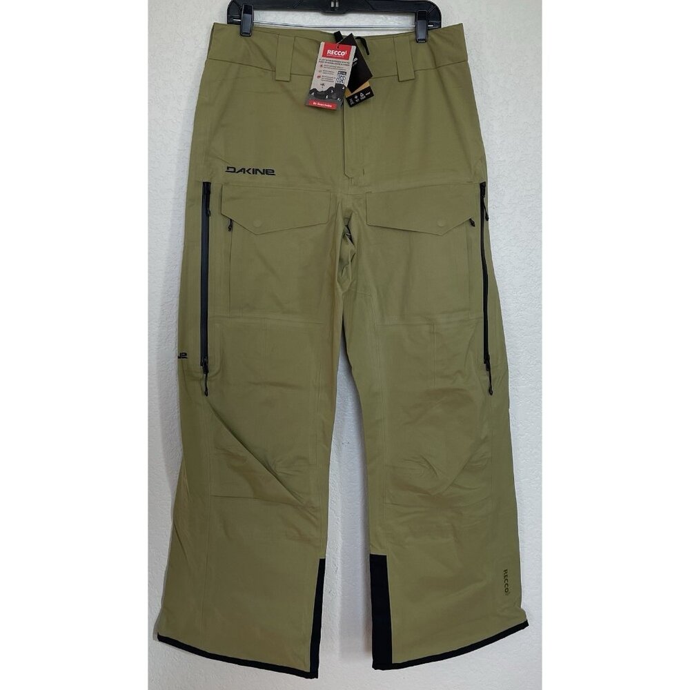 Dakine Ski Snow Pants Men's Size‎ Small Sender Stretch 3L Snowboard Recco Green